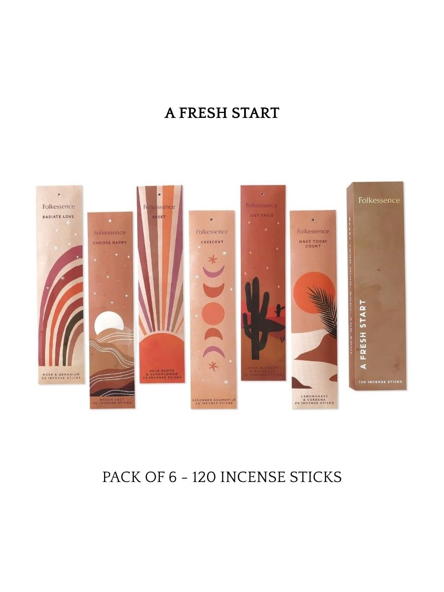 A Fresh Start Incense Gift Pack - 120 Sticks
