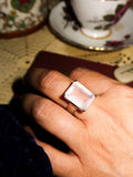 Florence Ring | Rose Quartz | Size 8.5 image 0
