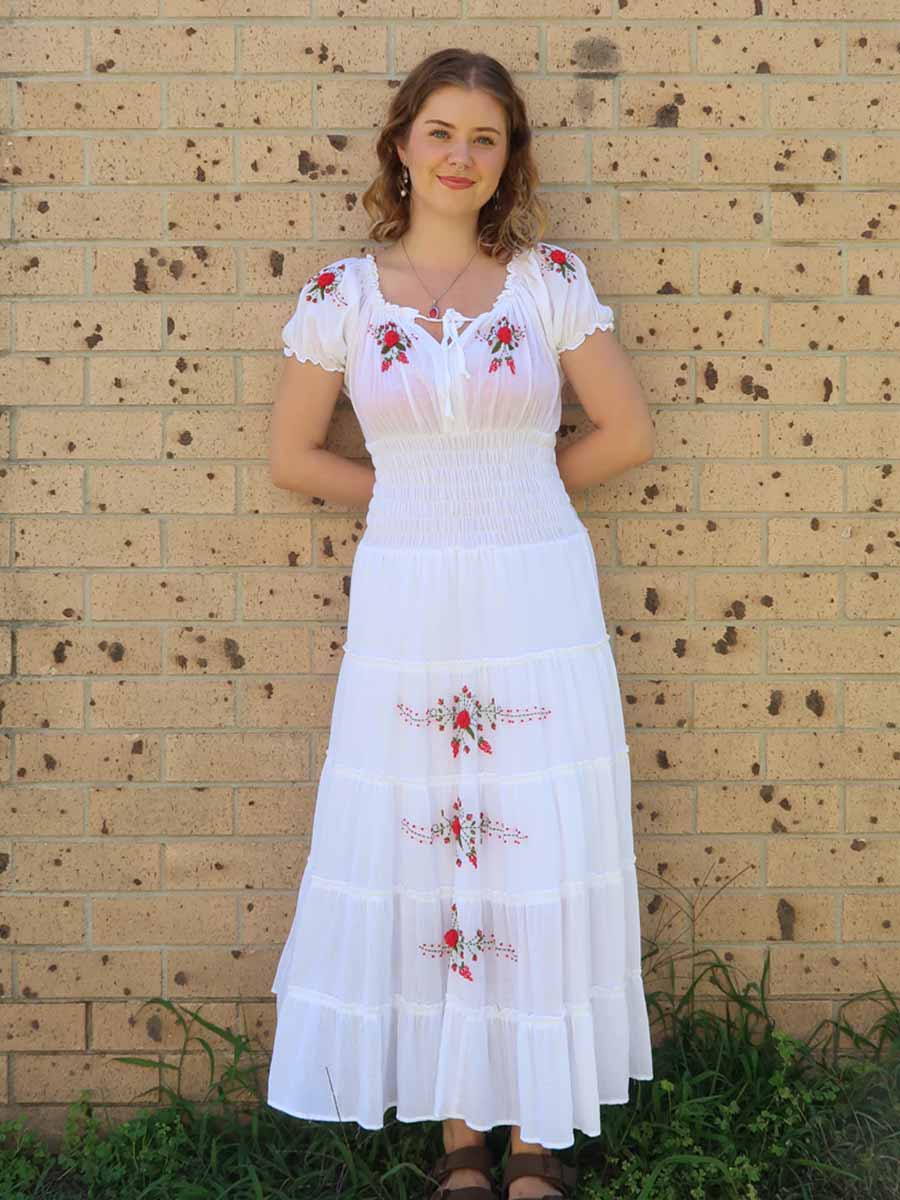 Rosalia Dress in White image 1