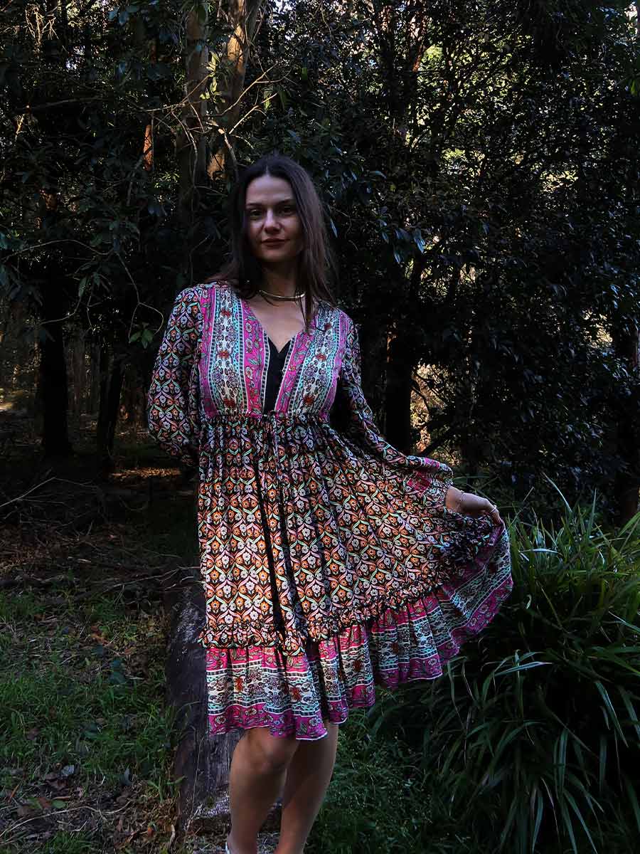 Lilliana Long Sleeve Boho Dress image 2