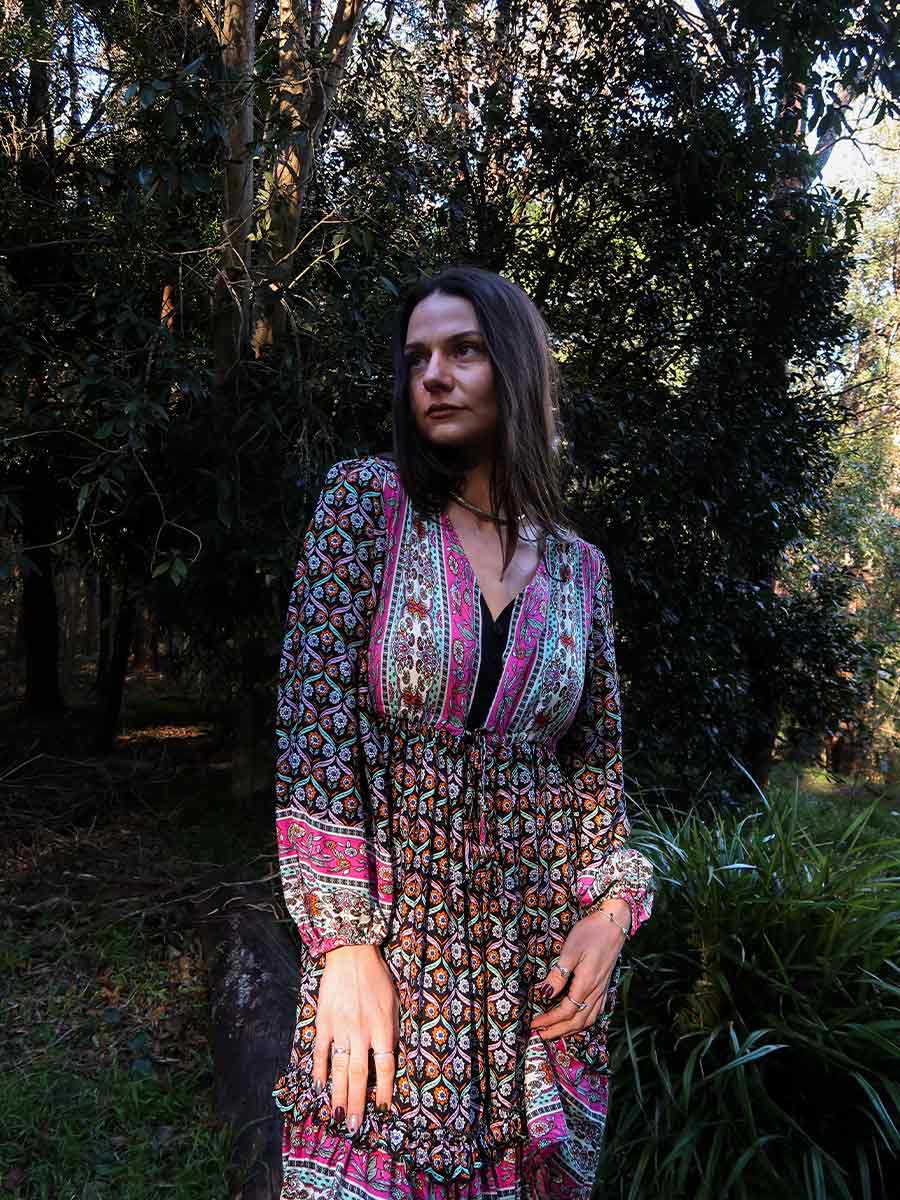 Lilliana Long Sleeve Boho Dress image 3