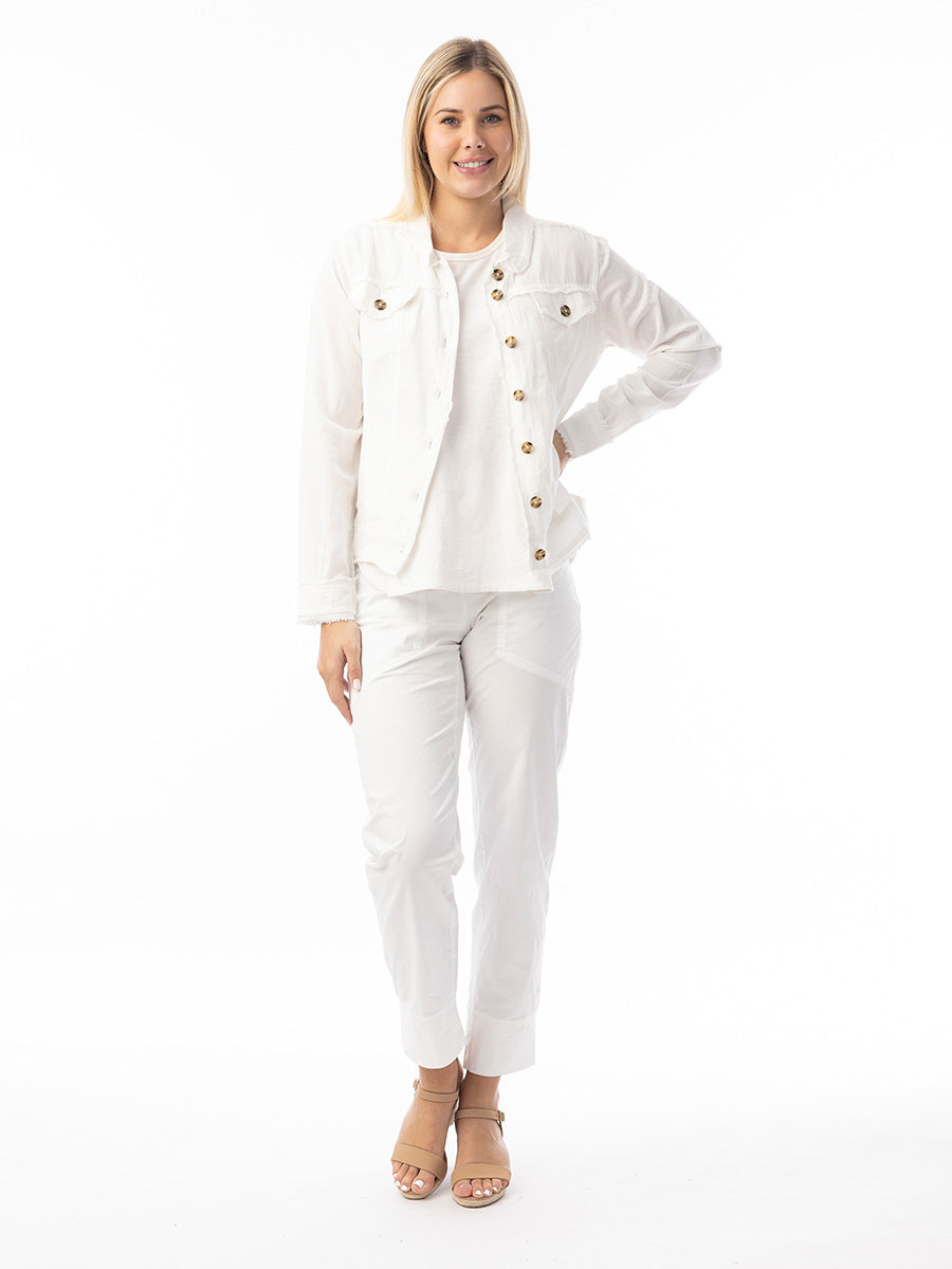 Orientique | Linen Essentials Jacket - White - 24 image