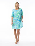 Orientique | Montevideo Aqua Dress Contemporary - 8 image
