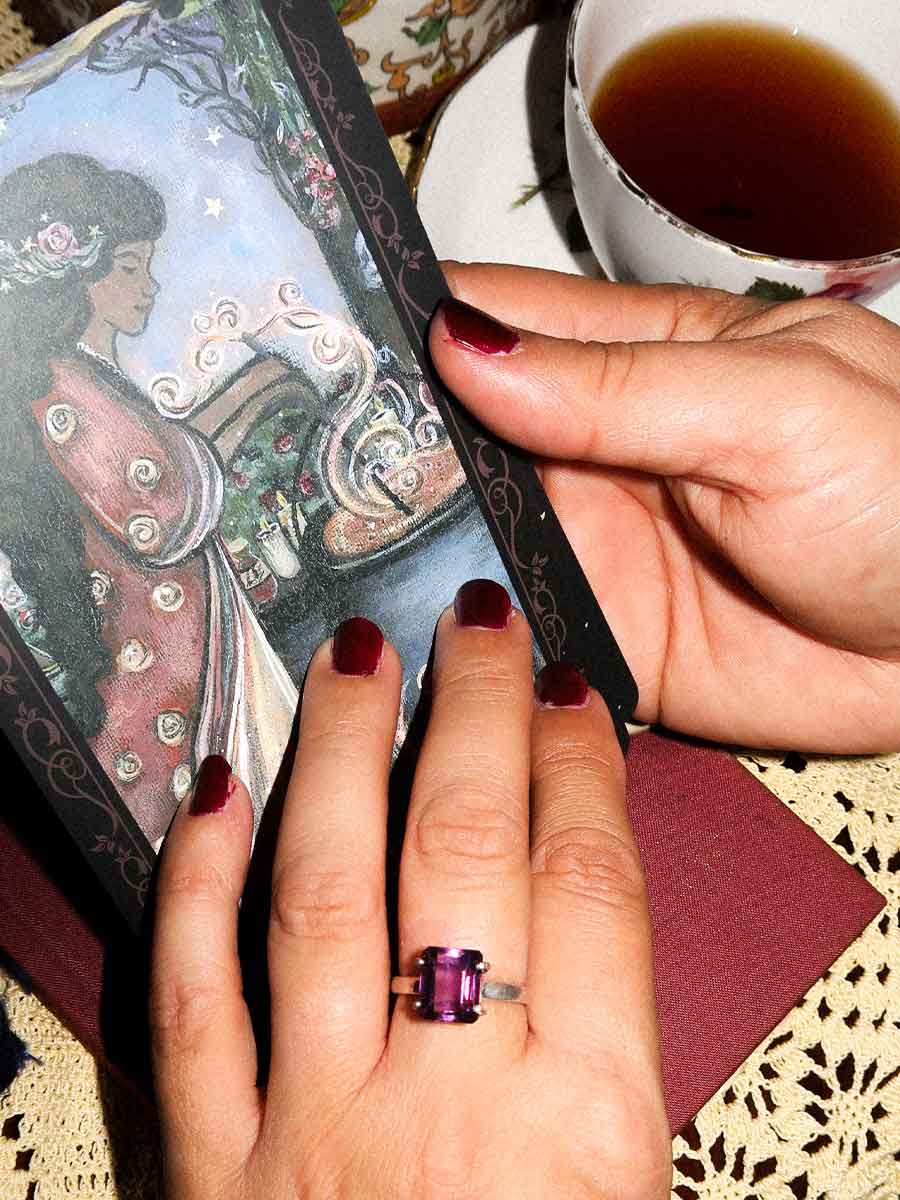 Celia Ring | Amethyst | Size 8 image 2