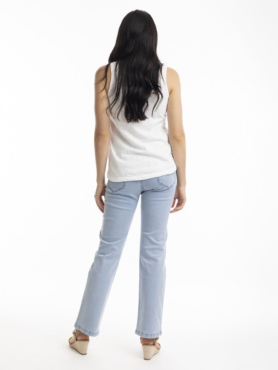 Orientique | Denim Jean Boot Leg in Light Blue image 2