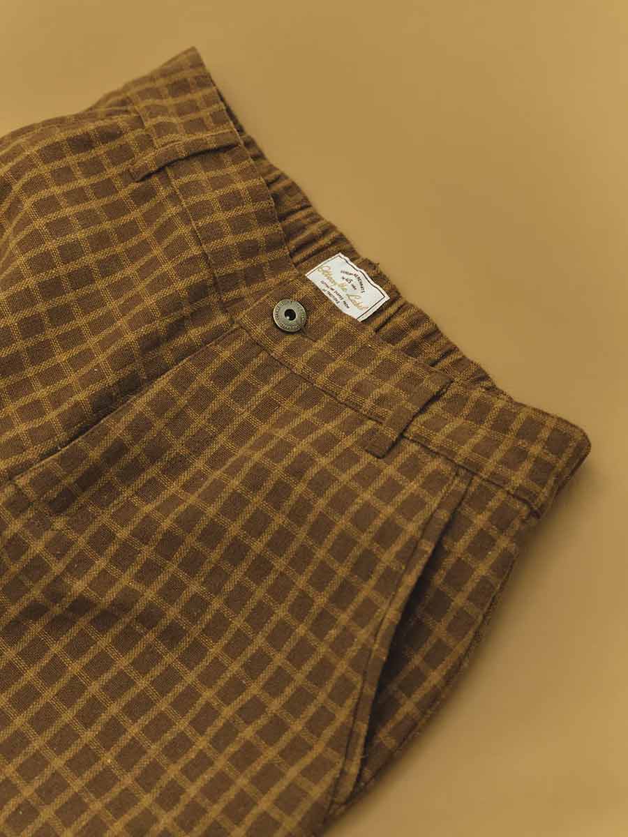 Ottway | Kora - Brown Checked Pants image 10