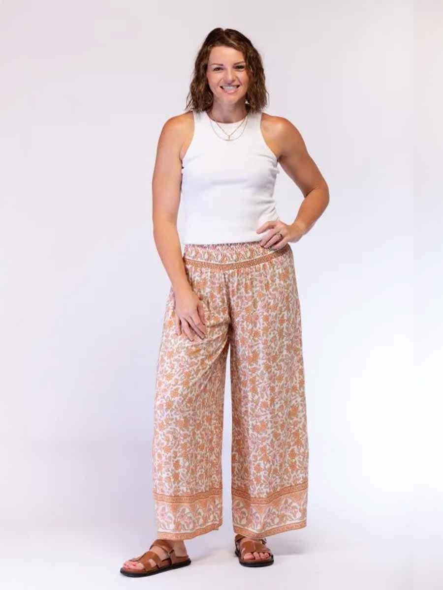Dolly Wide Legged Pants in Pinky Beige image 0