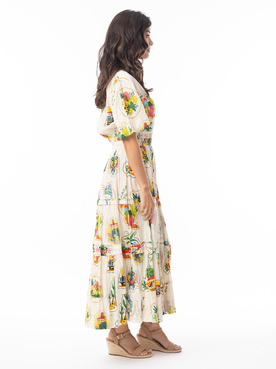 Orientique | Guatemala Maxi Dress with Elastic Waist image 2