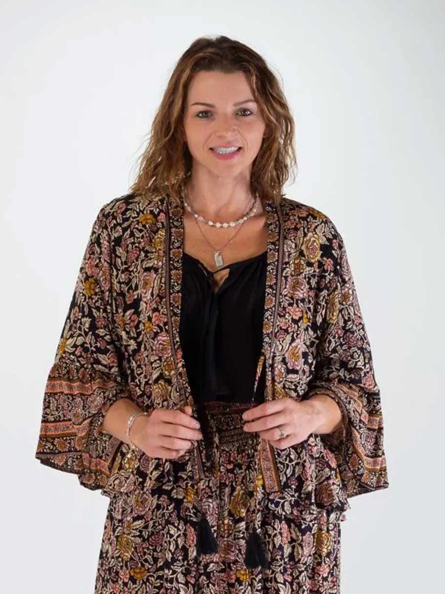 Desert Rose Freya Short Ruffled Jacket - FREE SIZE image