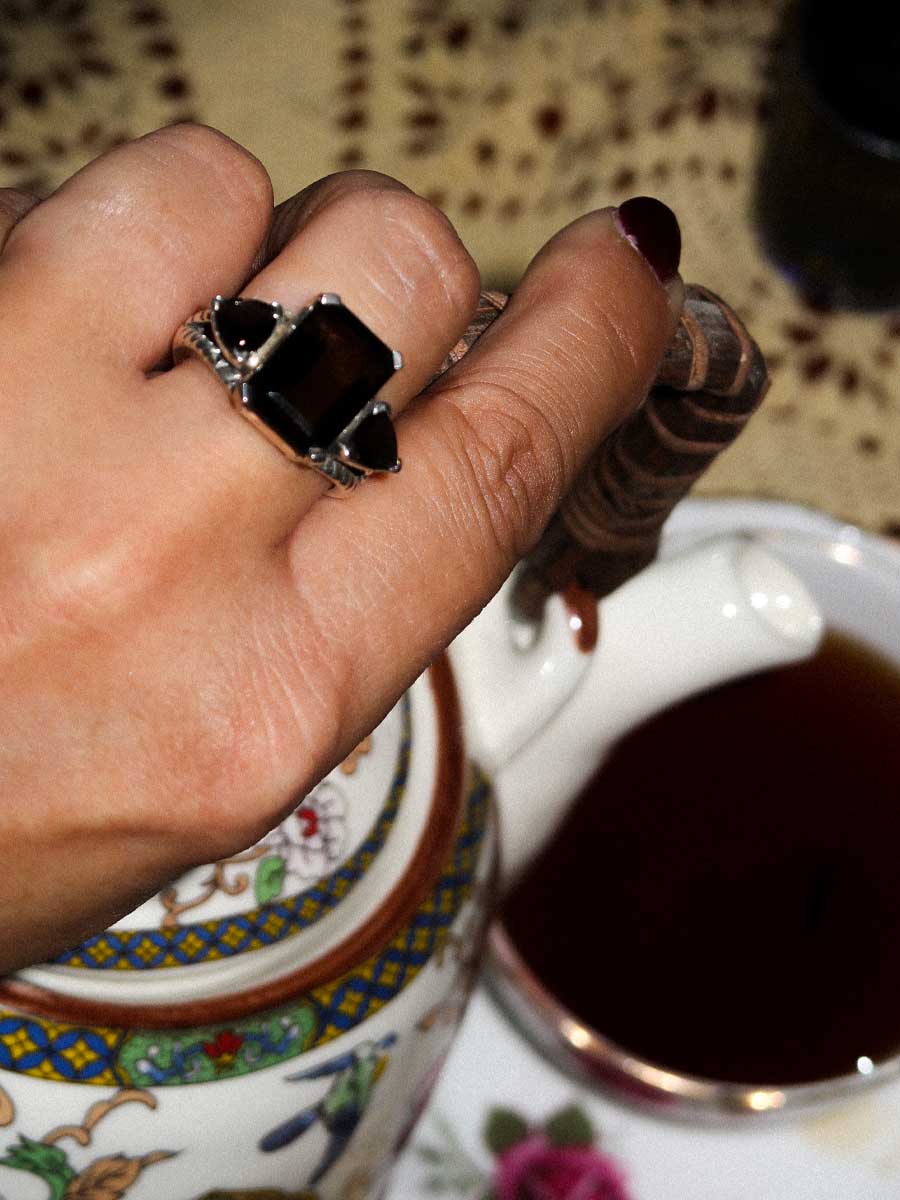 Sasa Ring | Smoky Quartz | Size 9 image 1