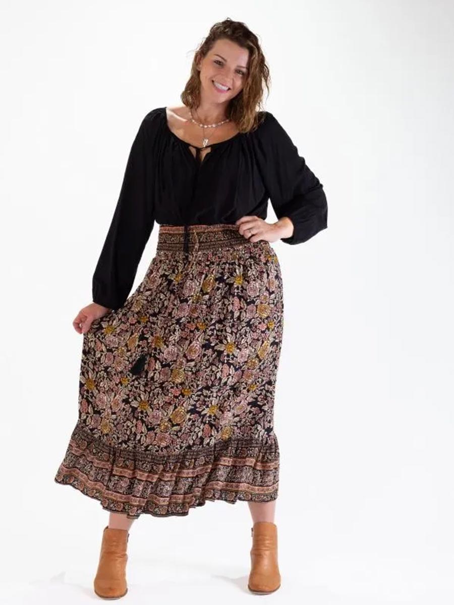 Desert Rose Shelly Boho Skirt image 1