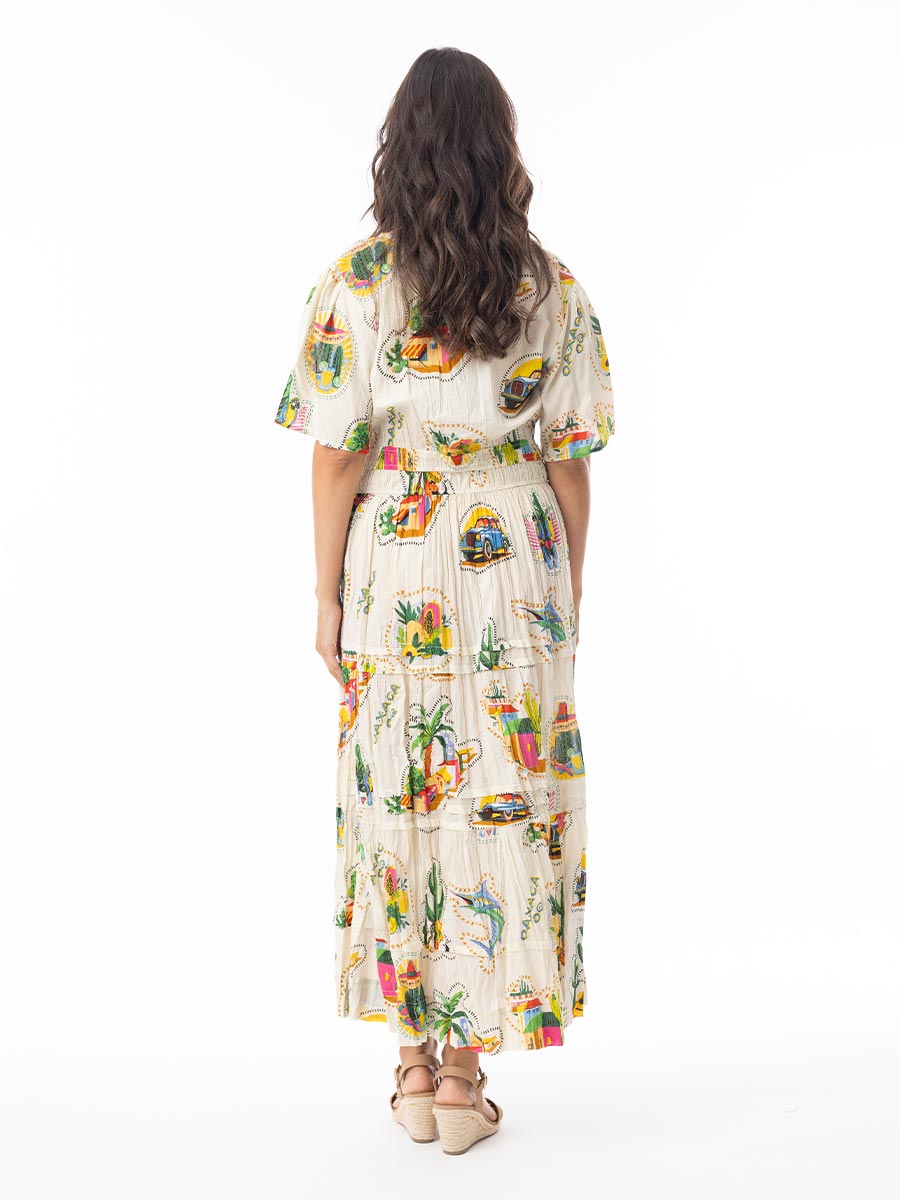 Orientique | Guatemala Maxi Dress with Elastic Waist image 3