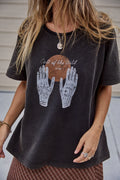 Ottway | Call of the Wild T-Shirt in Washed Charcoal