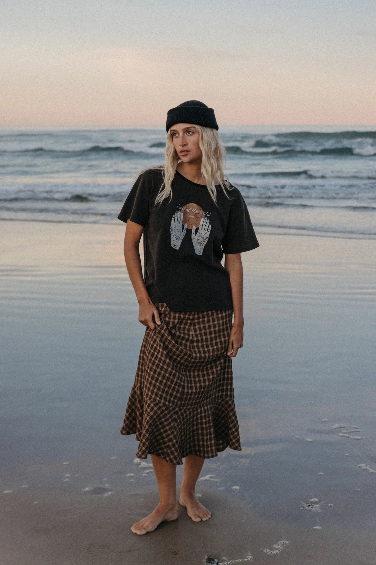 Ottway | Call of the Wild T-Shirt in Washed Charcoal