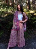 Dolly Wide Legged Pants in Dusty Pink - FREE SIZE image