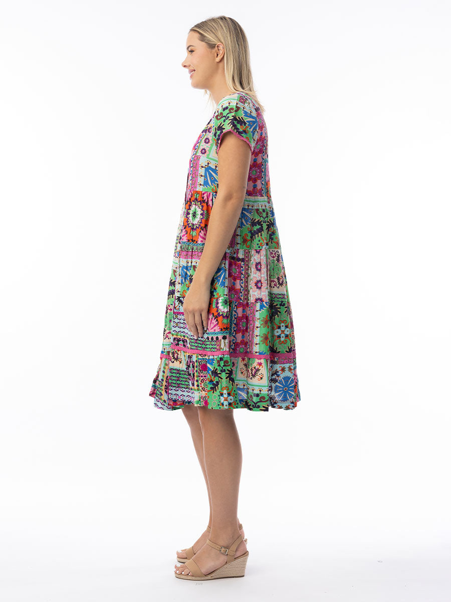 Orientique | Sao Bento Short Sleeve Layers Dress image 1