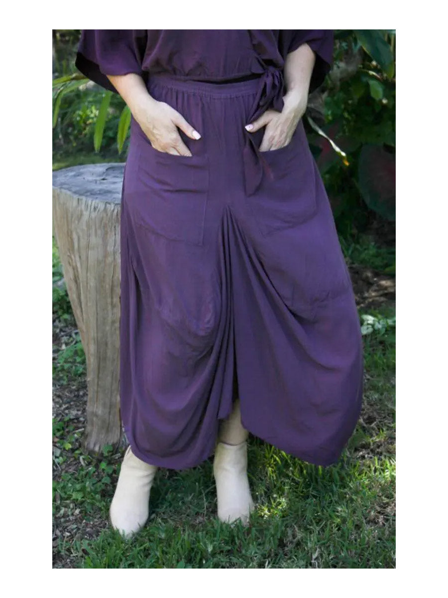 Molly Skirt in Plum image 3