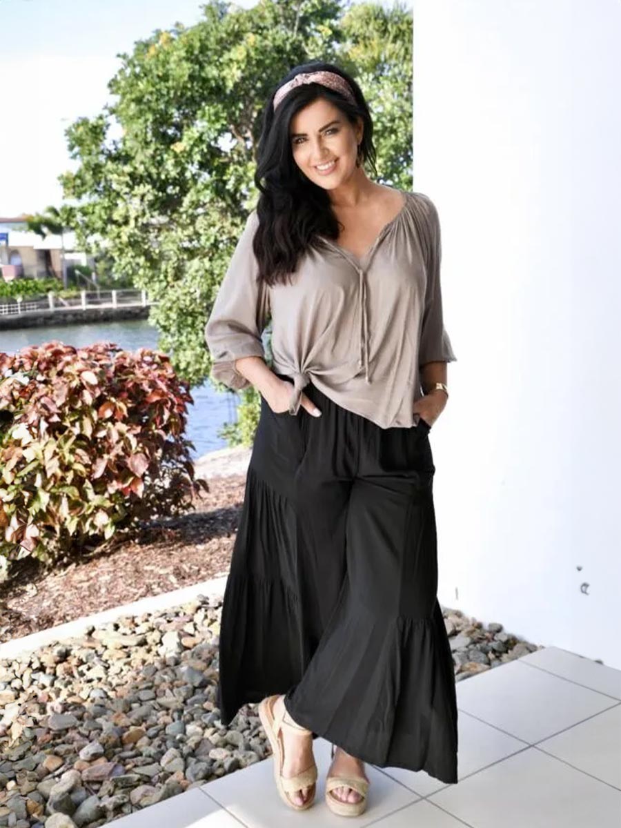 Texas Umbrella Pants in Black image 0