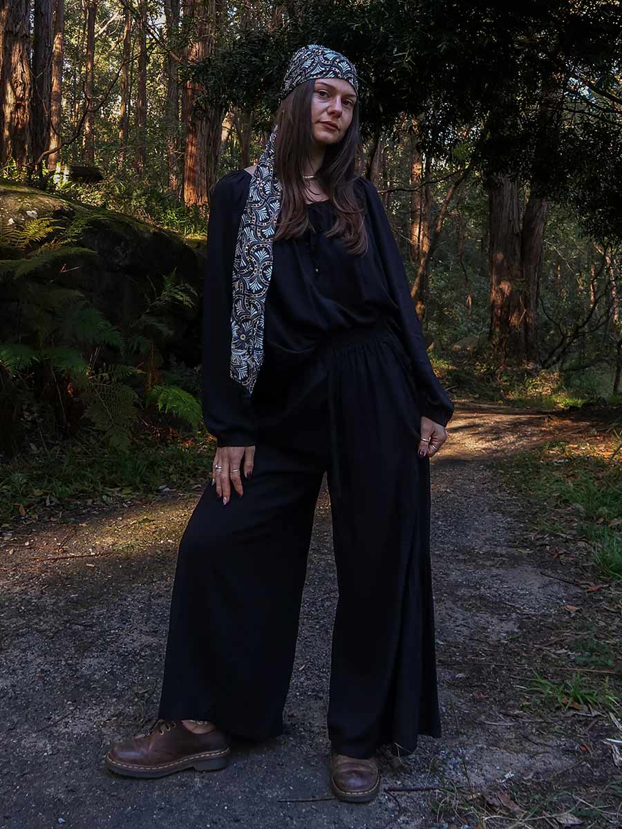 Texas Umbrella Pants in Black image 3