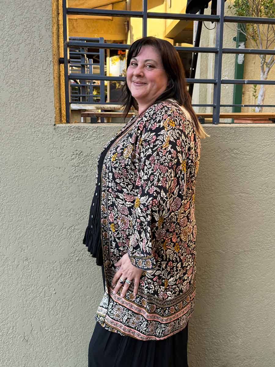 Desert Rose Short Kimono