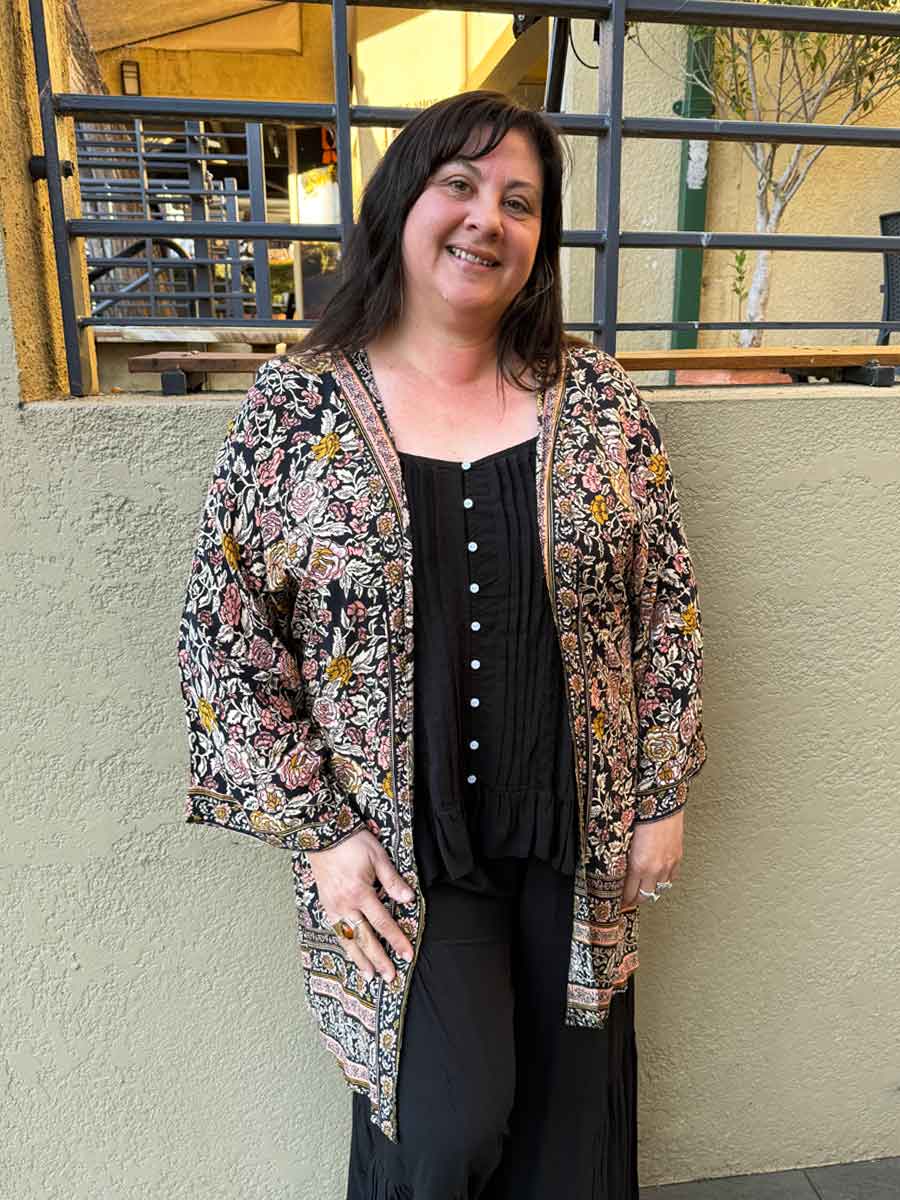 Desert Rose Short Kimono