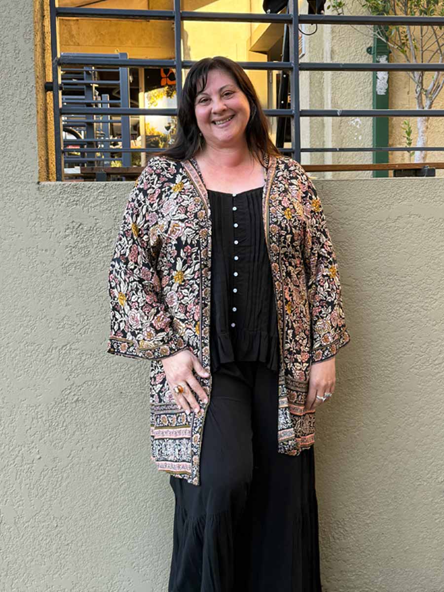 Desert Rose Short Kimono
