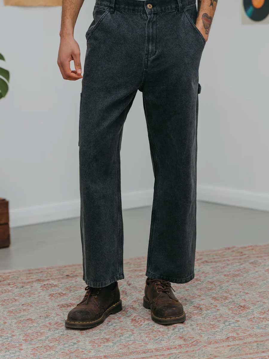 Ottway |  JMM Series - Black Washed Baggy Jeans - S image