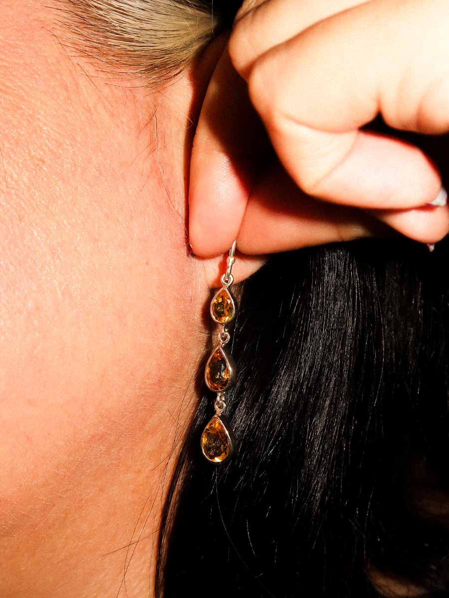 Helena Earrings | Citrine image 2