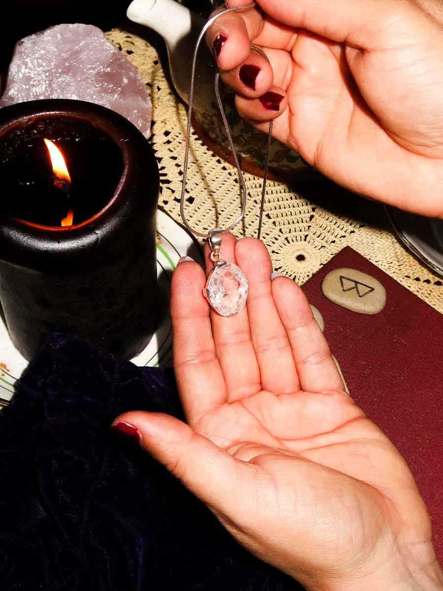 Lottie Pendant | Clear Quartz image 1