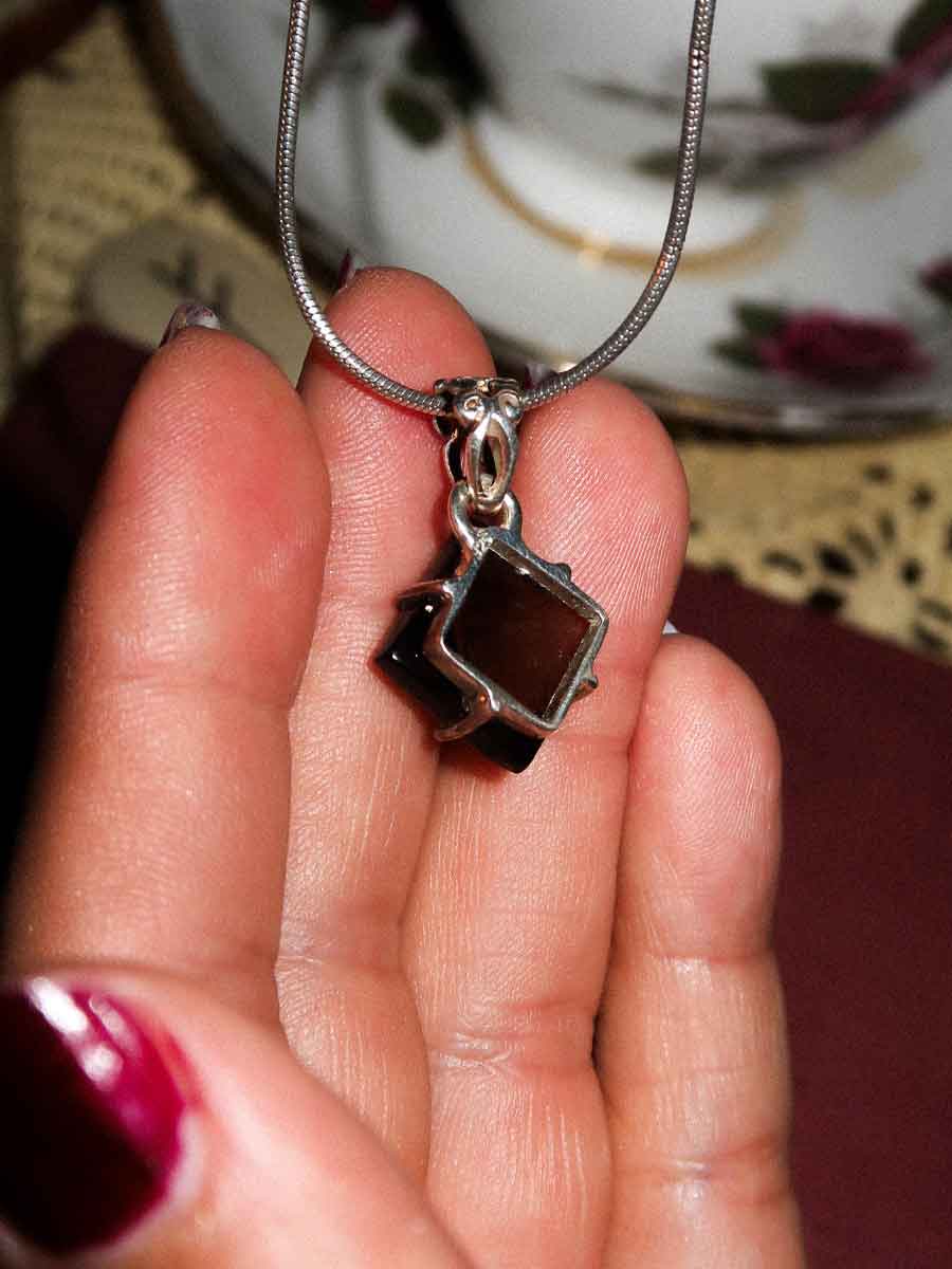 Athena Pendant | Smoky Quartz image 2