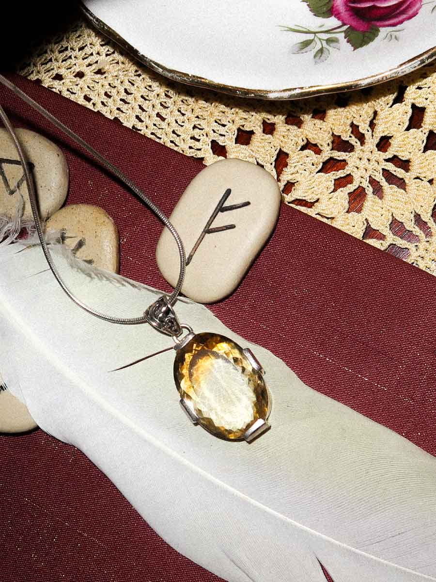 Bethany Pendant | Citrine image 4