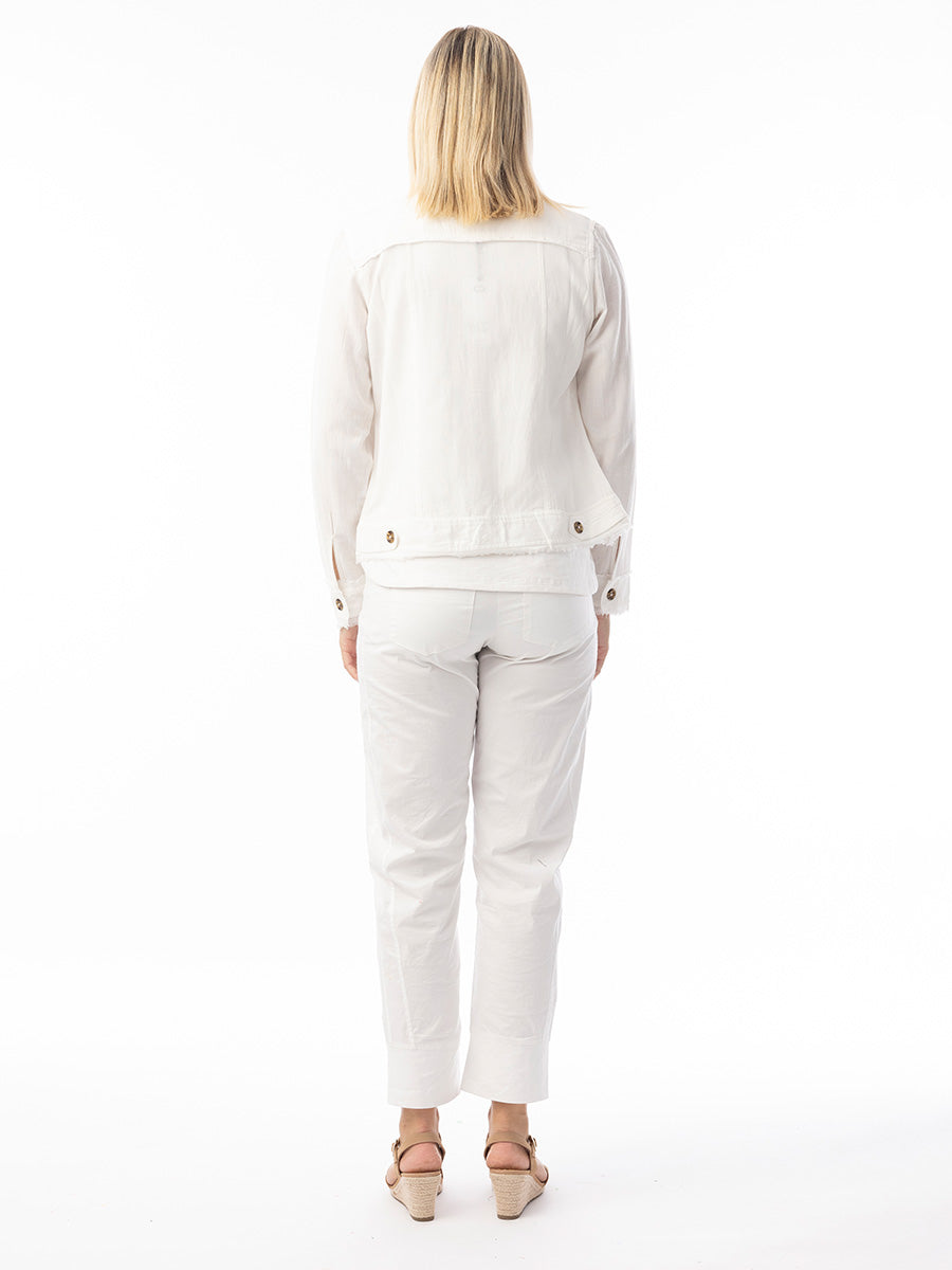 Orientique | Linen Essentials Jacket - White image 2