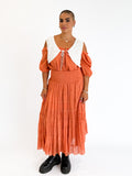Hippy Essentials | Tiered Cotton Boho Skirt in Cinnamon