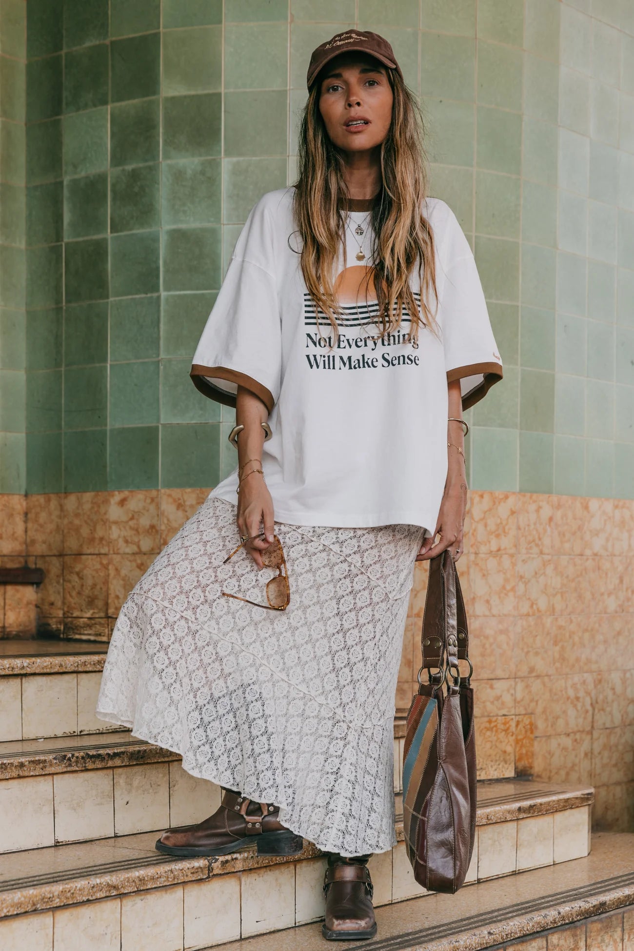 Ottway | Moonlace Lace Midi Skirt