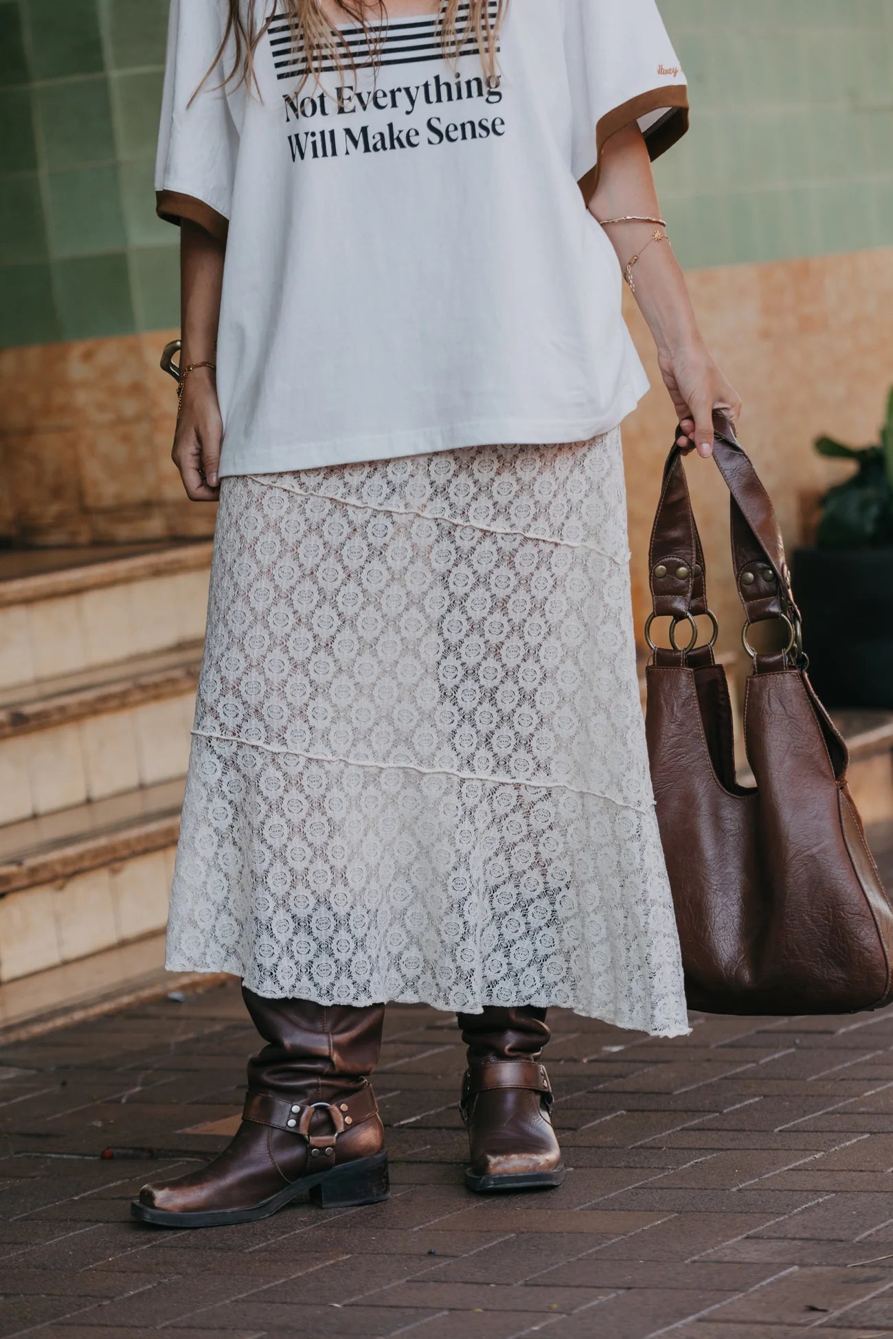 Ottway | Moonlace Lace Midi Skirt