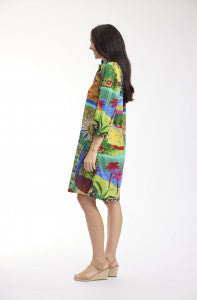 Orientique | Le Moulin Collar Dress 3/4 Sleeve