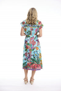 Orientique | Provence Collar Dress Tie Waist