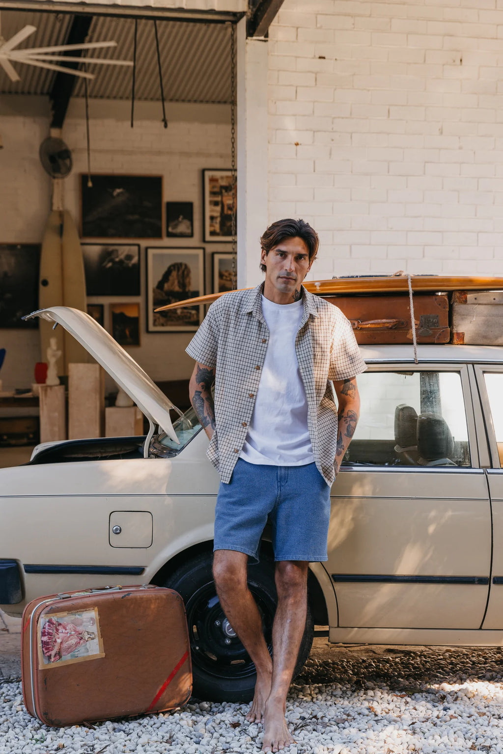 Ottway | OTTWAY's® Textured Baggy Denim Shorts