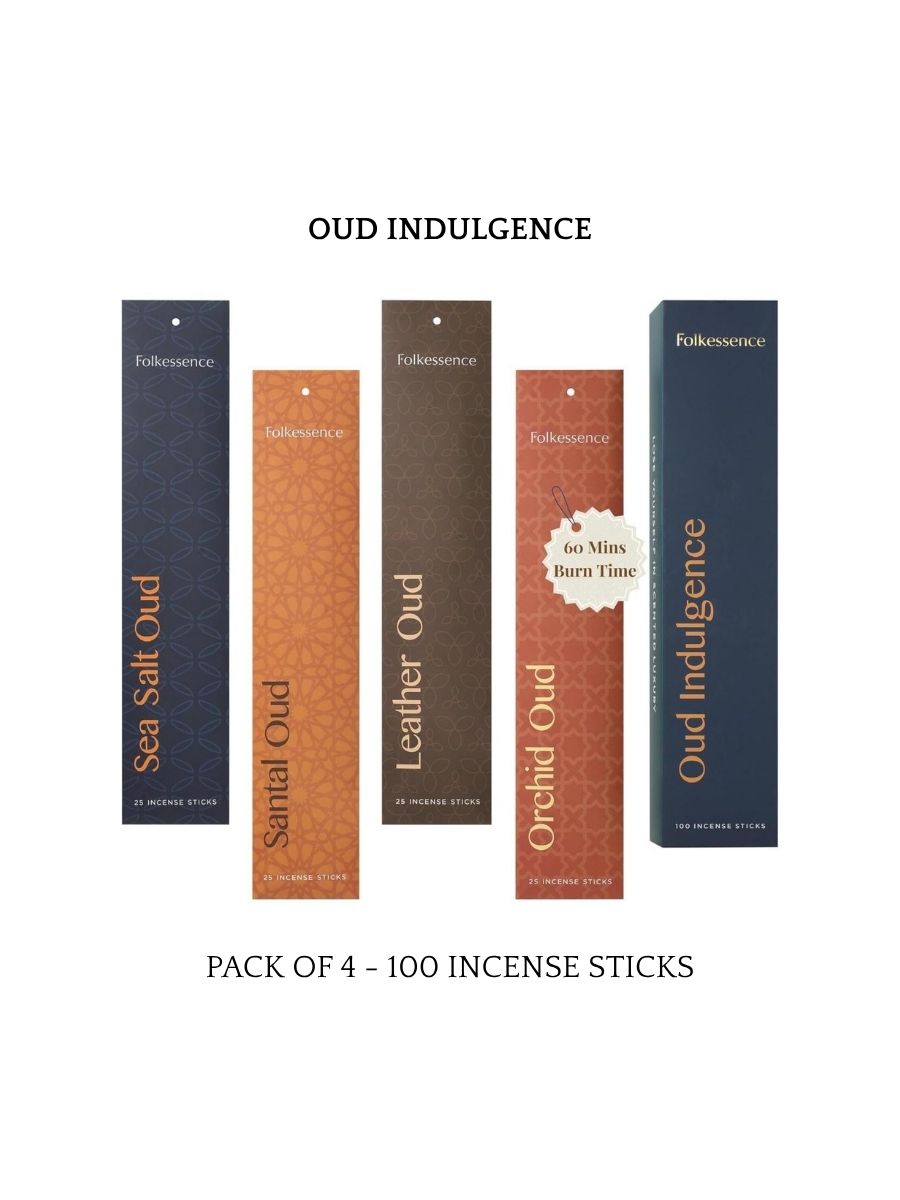 Oud Indulgence Premium Incense Gift Pack - 100 Sticks