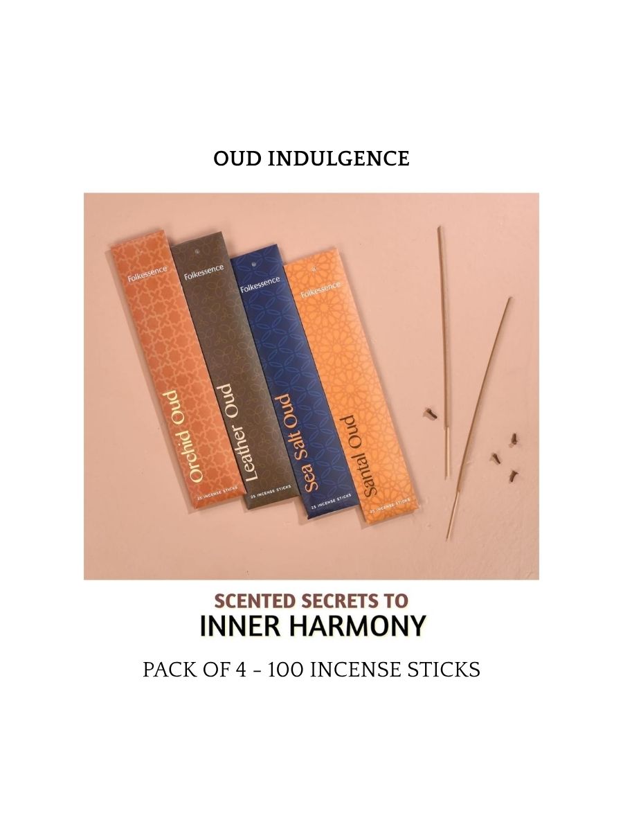 Oud Indulgence Premium Incense Gift Pack - 100 Sticks