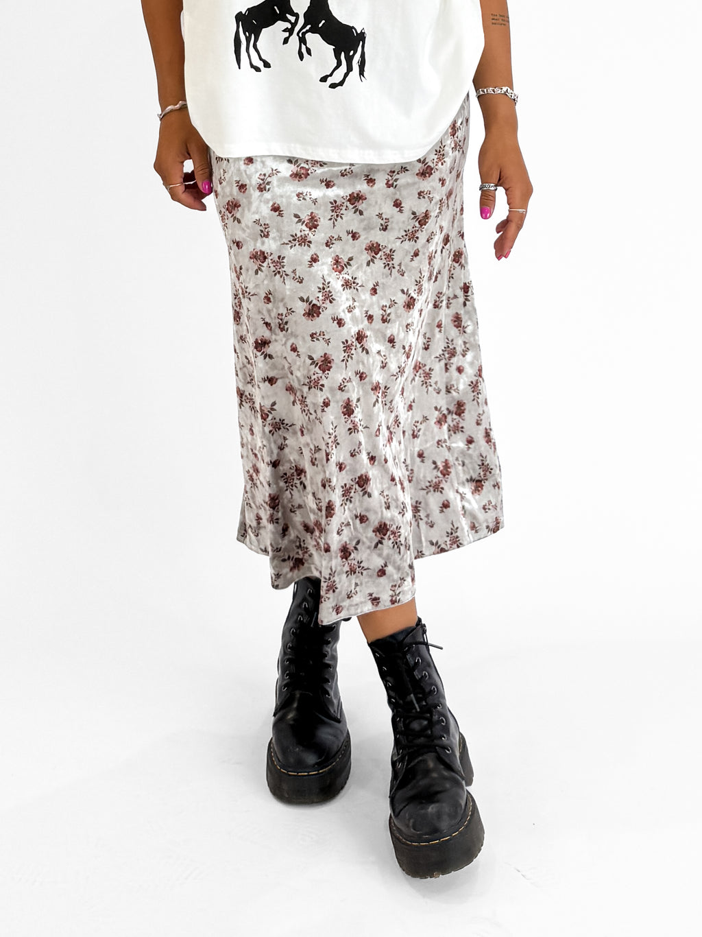 Suki Floral Midi Skirt