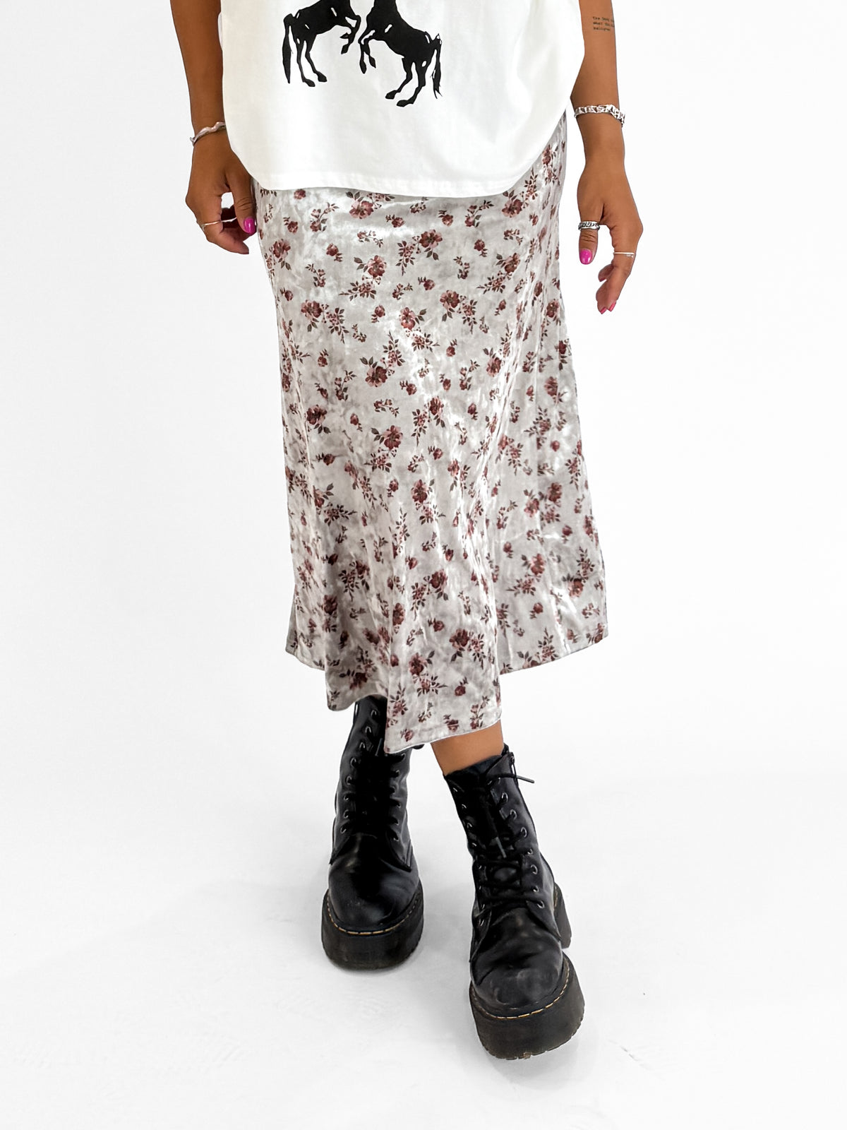 Suki Floral Midi Skirt
