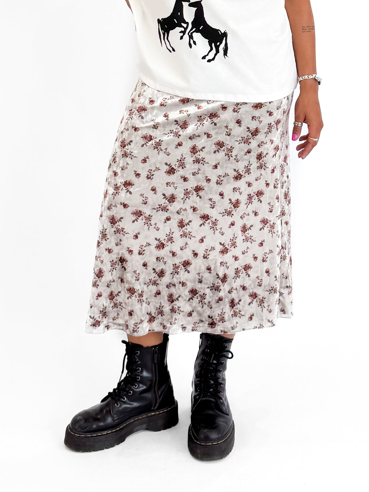 Suki Floral Midi Skirt