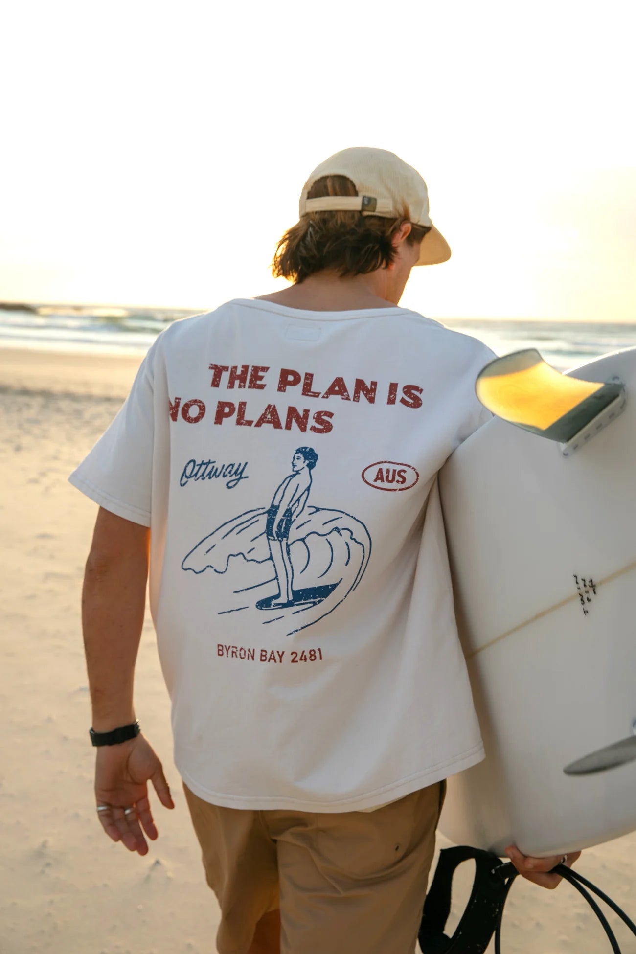 Ottway | The Plan is No Plans T-Shirt in Off-White