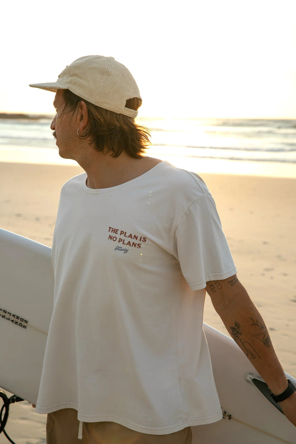 Ottway | The Plan is No Plans T-Shirt in Off-White