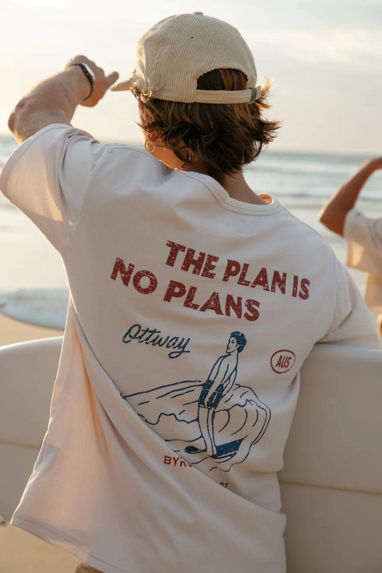 Ottway | The Plan is No Plans T-Shirt in Off-White
