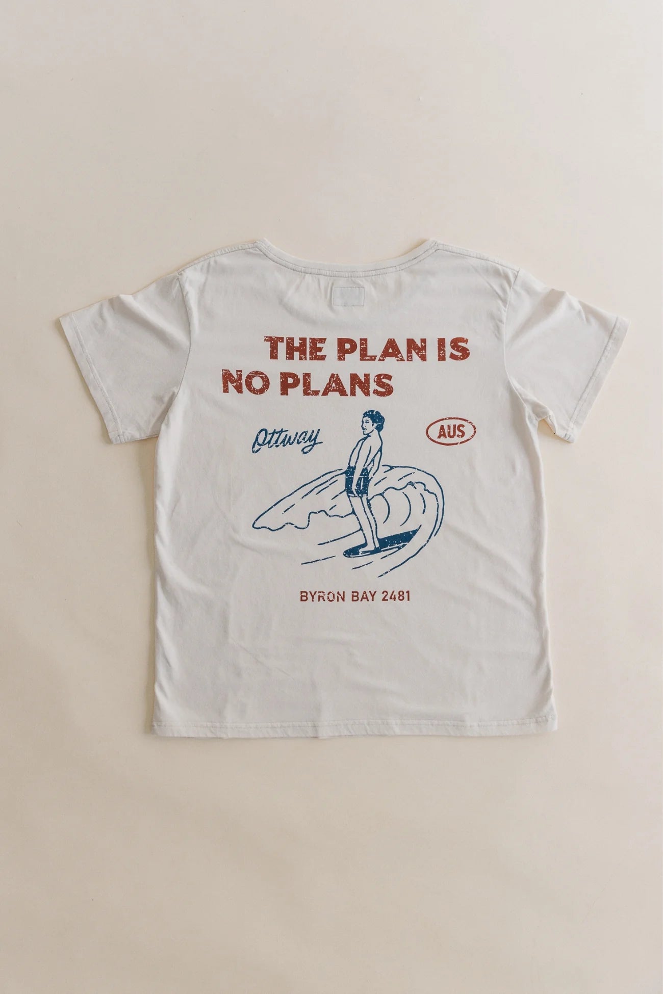 Ottway | The Plan is No Plans T-Shirt in Off-White