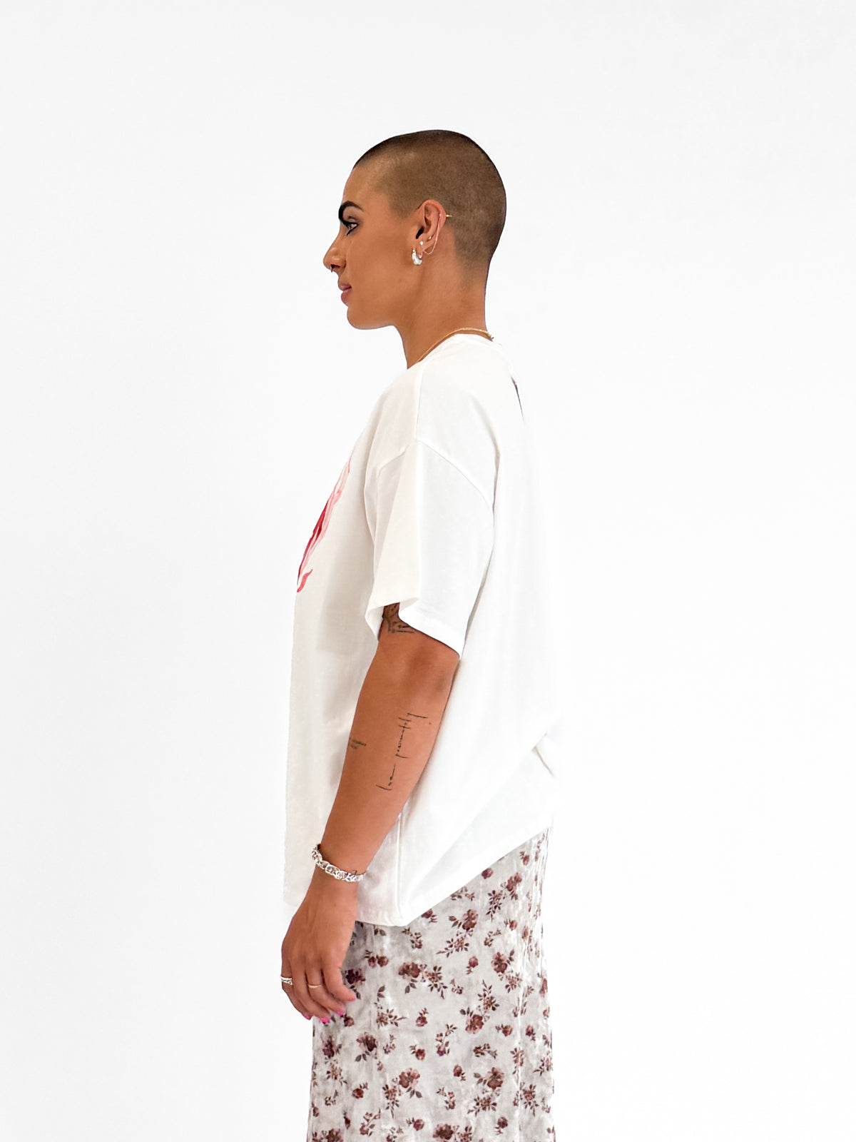 By Frankie | Wild At Heart T-Shirt in White