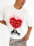 By Frankie | Wild At Heart T-Shirt in White