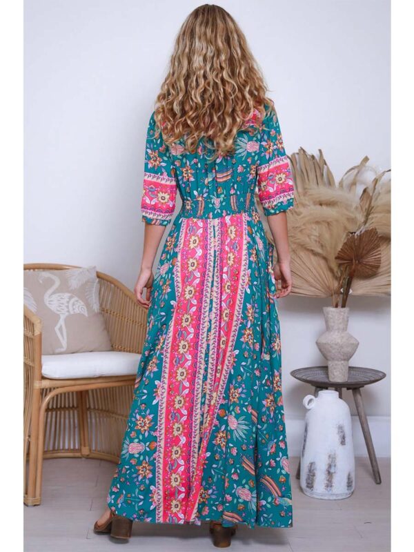 Willow half Sleeve Maxi Dress back